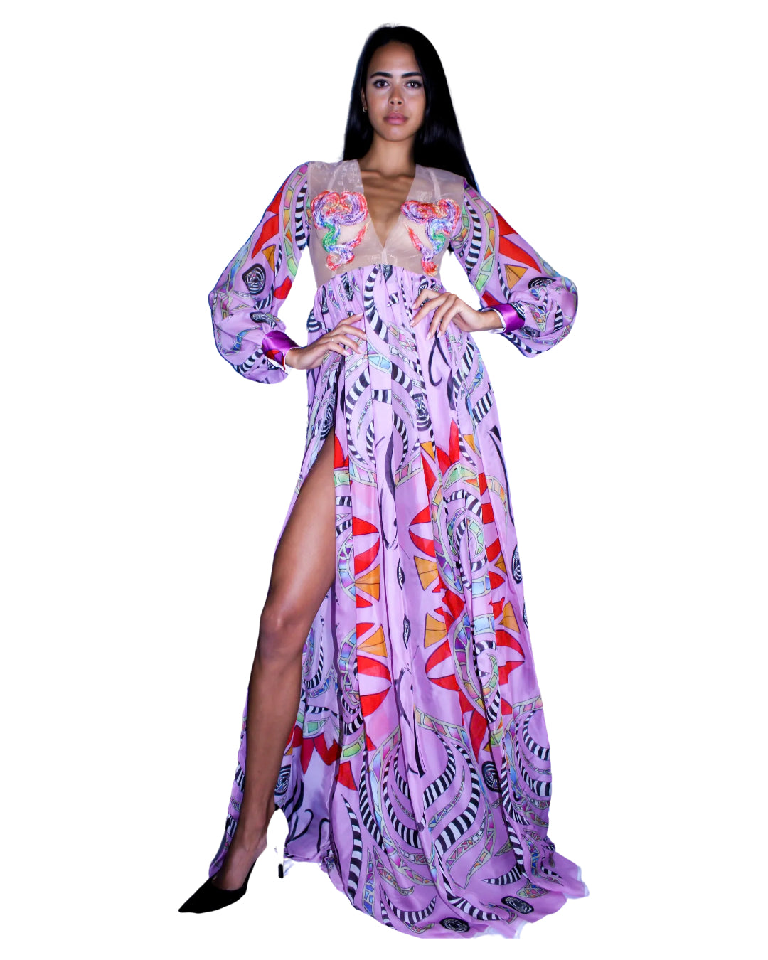 Phoenix High Slit Maxi Dress