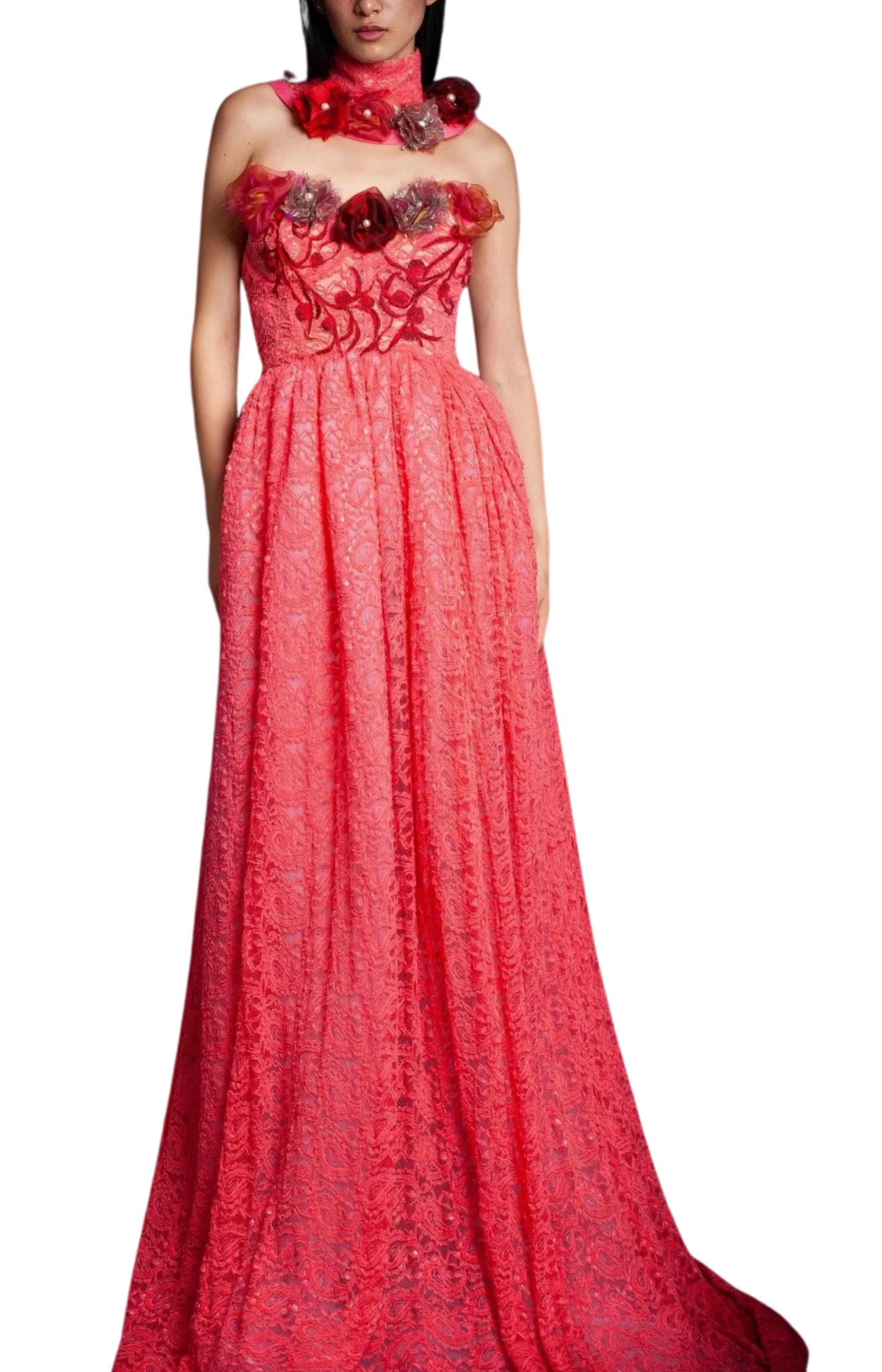 Coral Ballgown