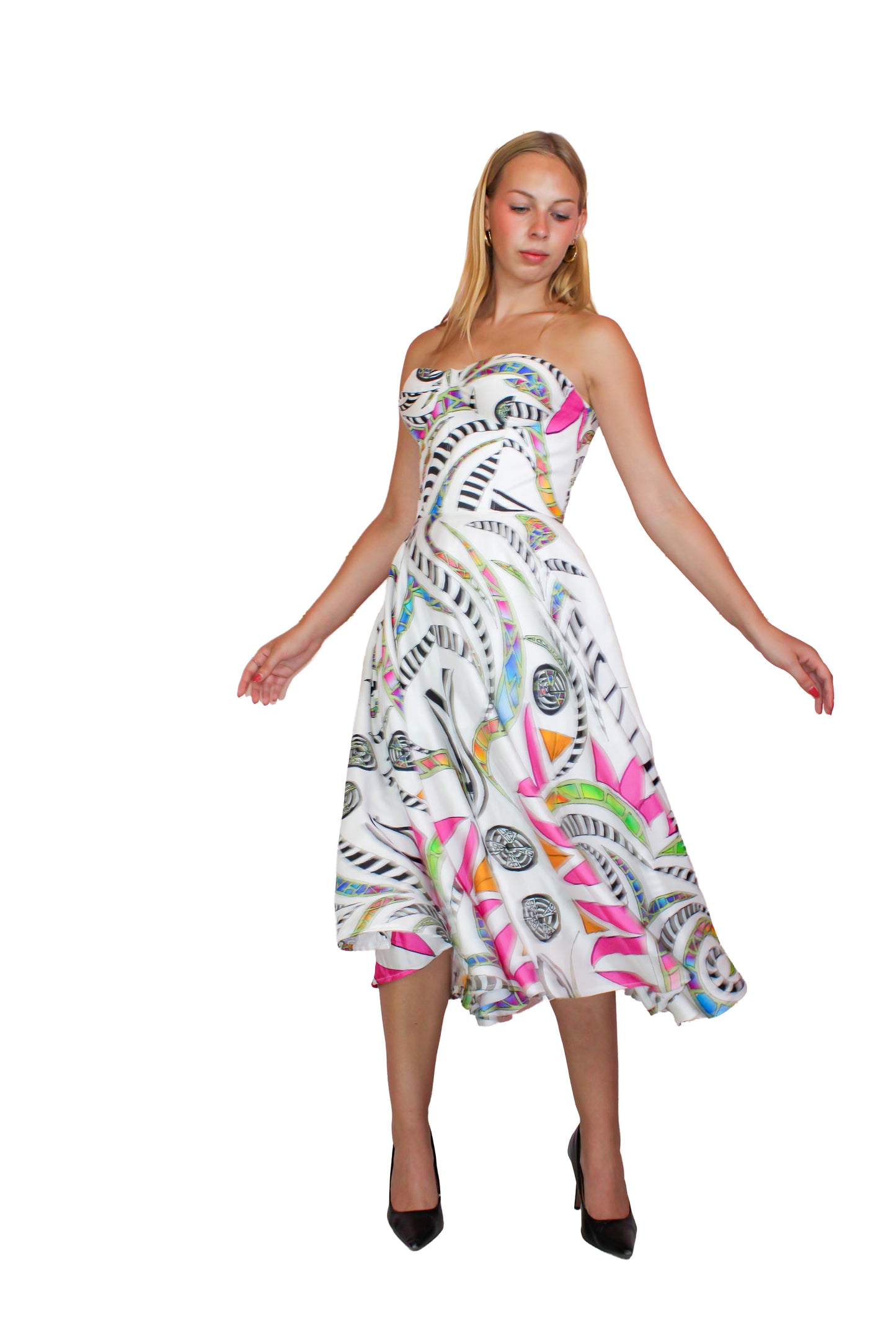 Phoenix White Corset Dress