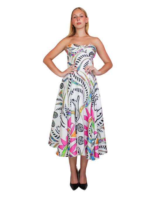 Phoenix White Corset Dress